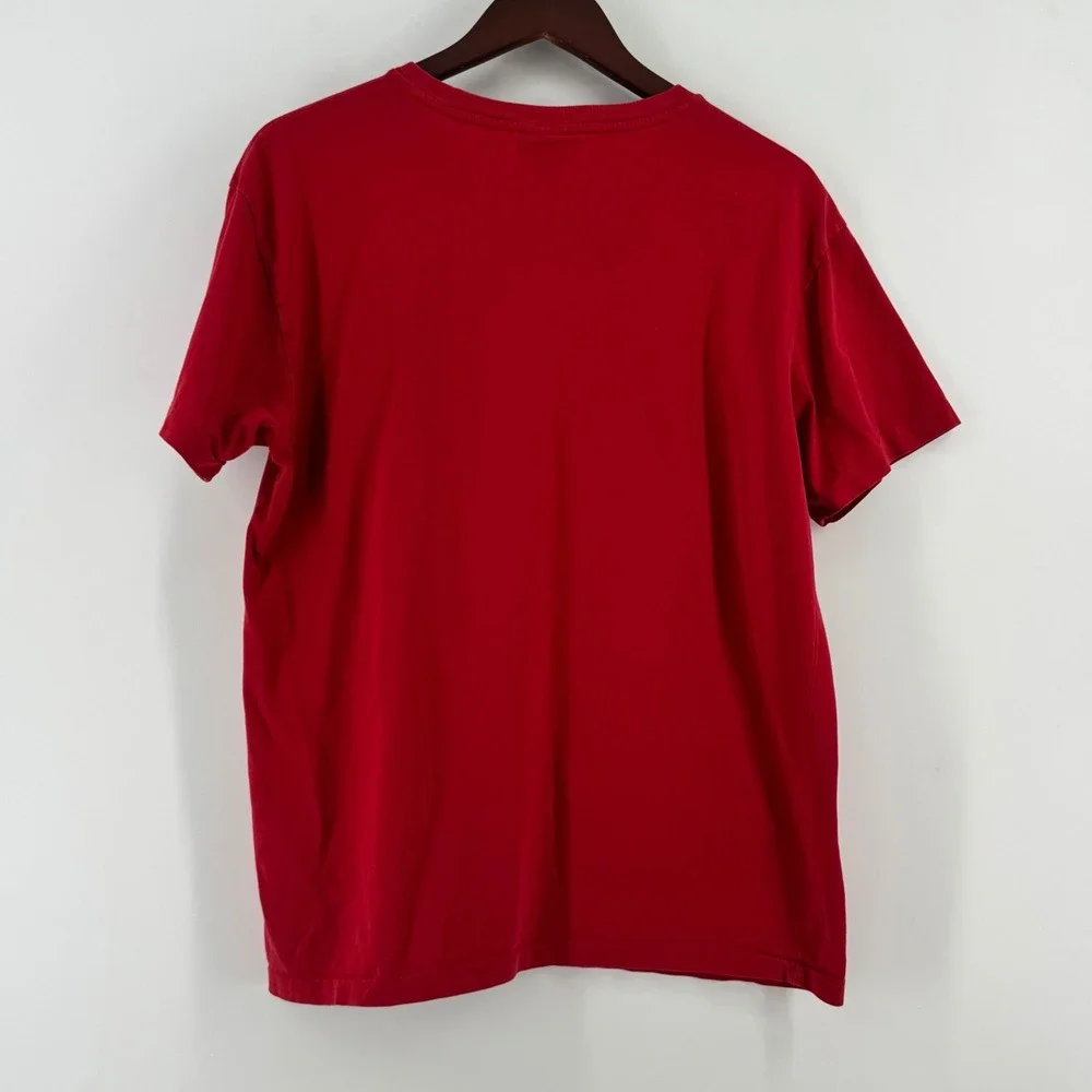 Polo Ralph Lauren Mens Red Short Sleeve Crew Neck Cotton T-Shirt Sz M Pony Logo